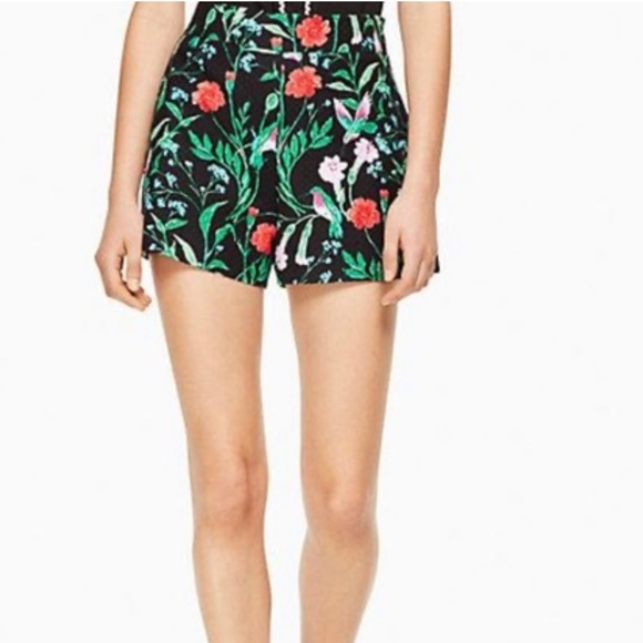 NEW! KATE SPADE ♠️ Size 4 JARDIN TILE JACQUARD Shorts Scenic Route - Picture 1 of 10
